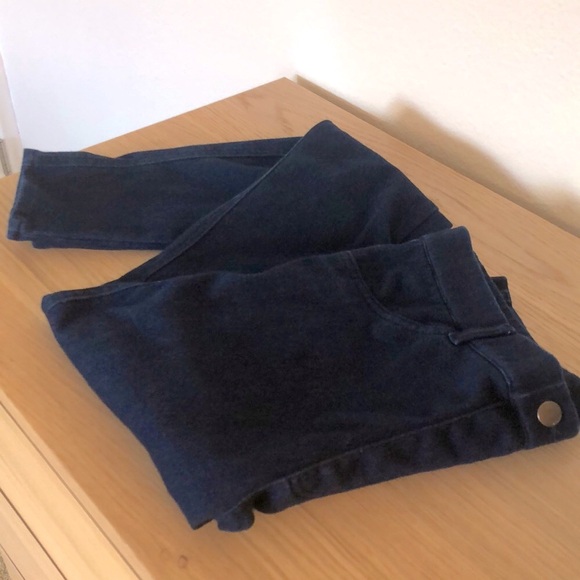 Uniqlo HeatTech Faux Denim Blue Legging Pants - Picture 3 of 4